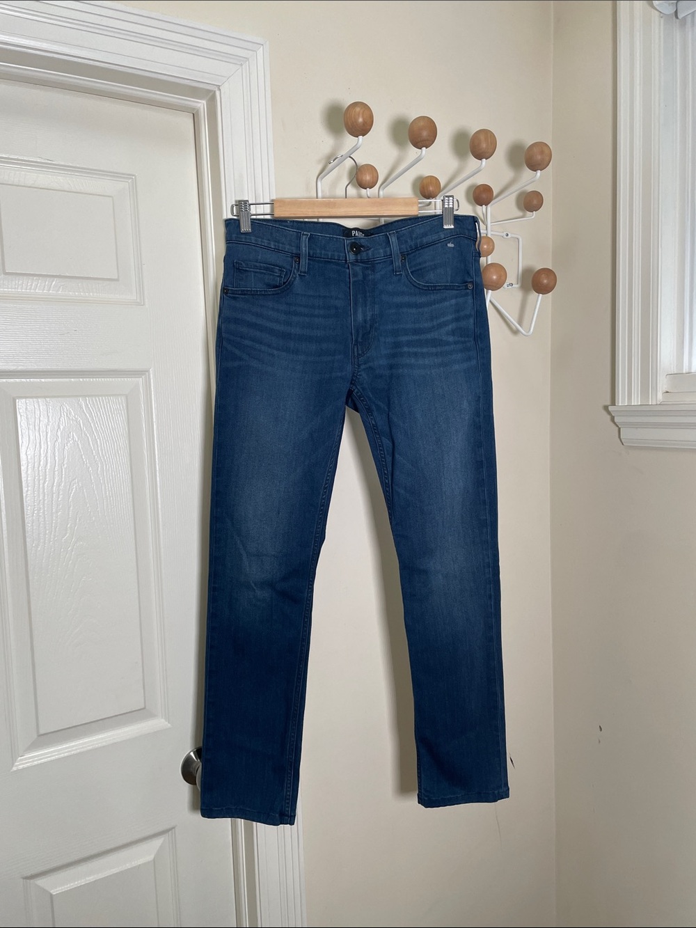 PAIGE Lennox - Classic Tapered Denim Jeans - Blue - 31x27